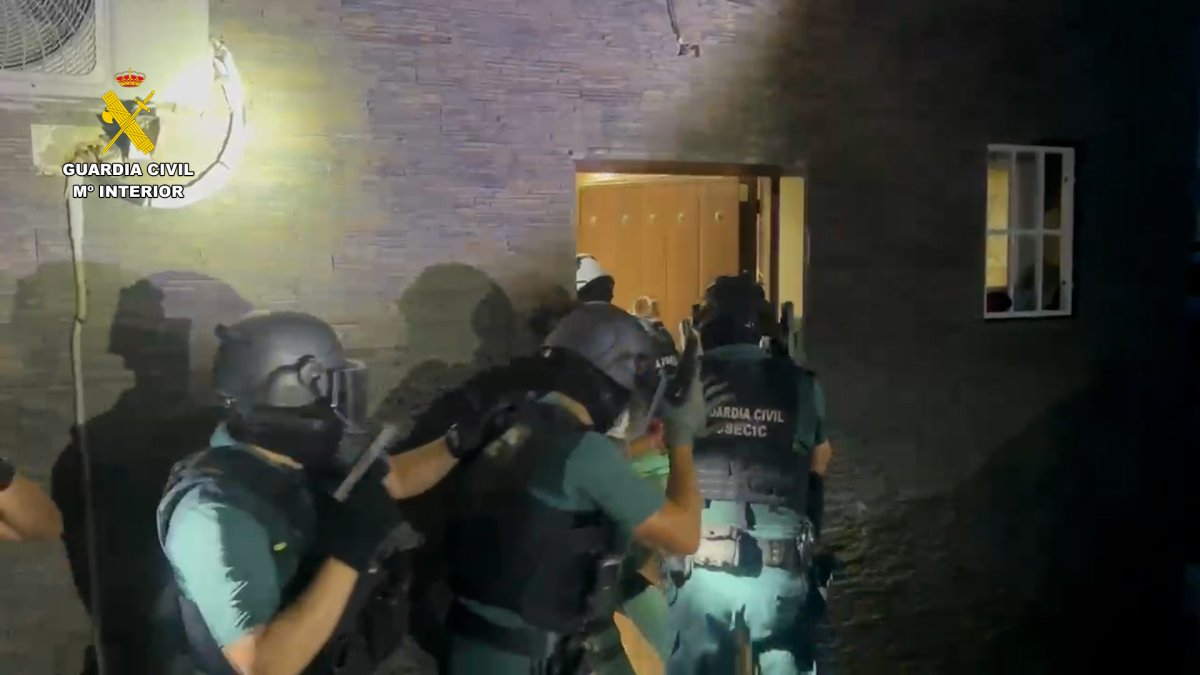 Operación contra el tráfico de drogas en El Ejido.