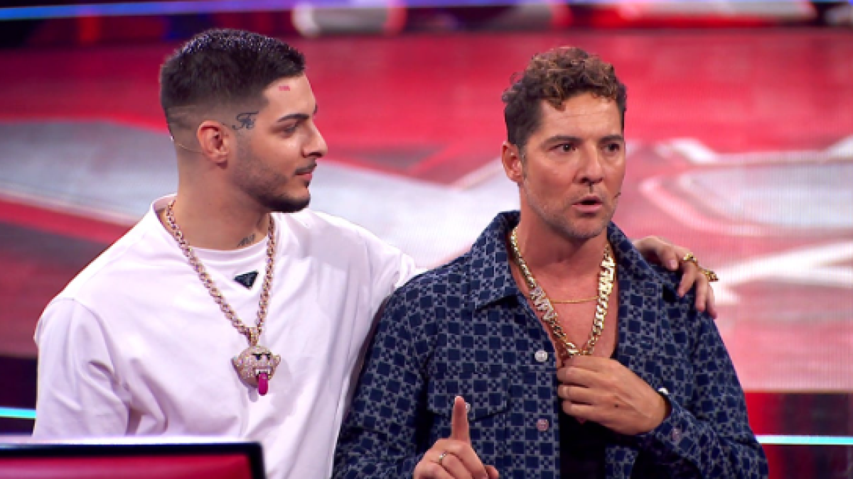 Bisbal y RVFV en el plató de La Voz Kids