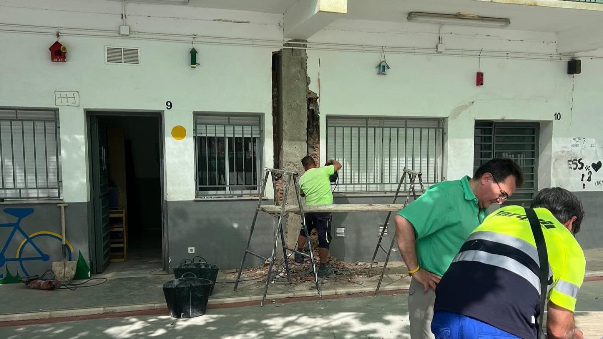 En marcha las obras en el CEIP Antonio Relaño de Olula del Río.