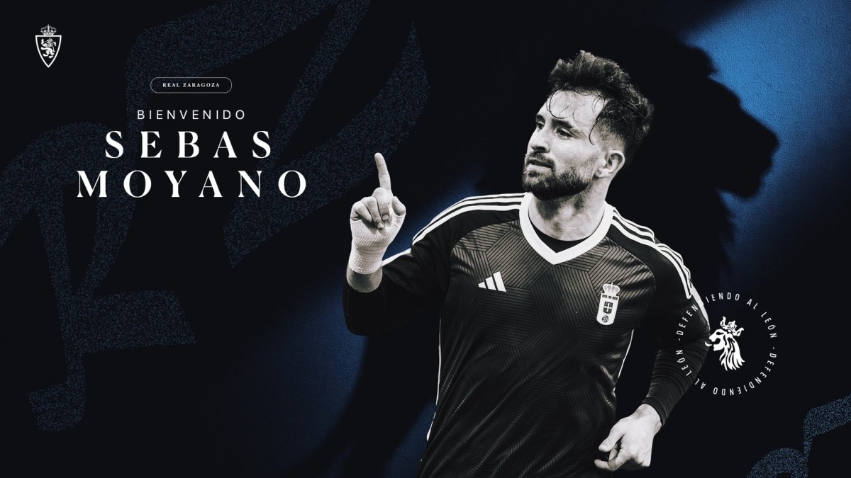 Sebas Moyano firma en el Real Zaragoza para otro ascenso a Primera.