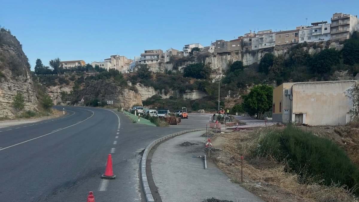 Obras de acondicionamiento del área de autocaravanas de Sorbas.