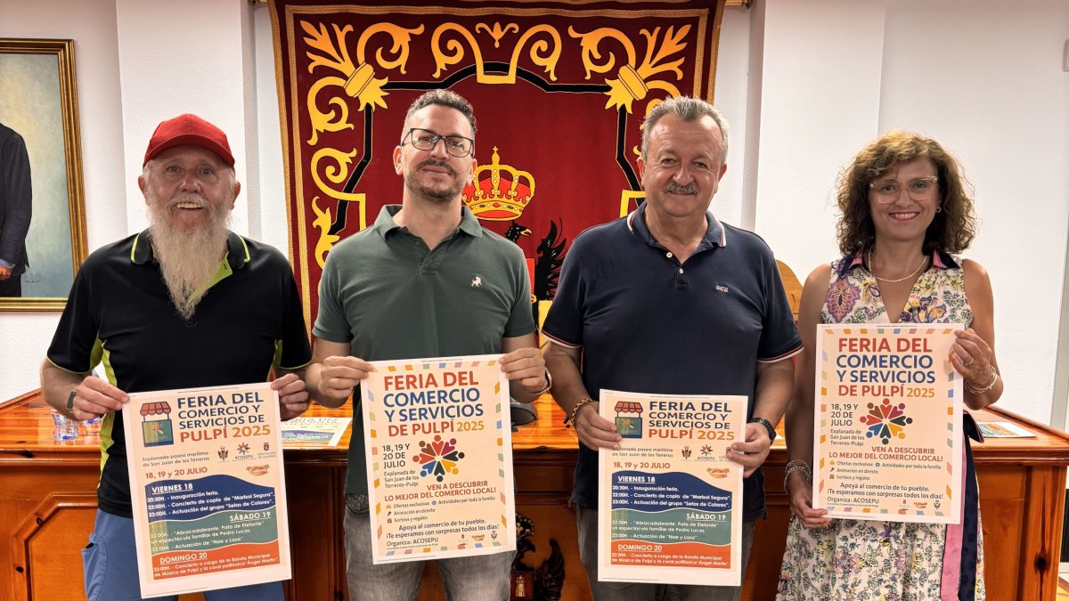 Presentación de la Feria del Comercio y Servicios de Pulpí 2025.