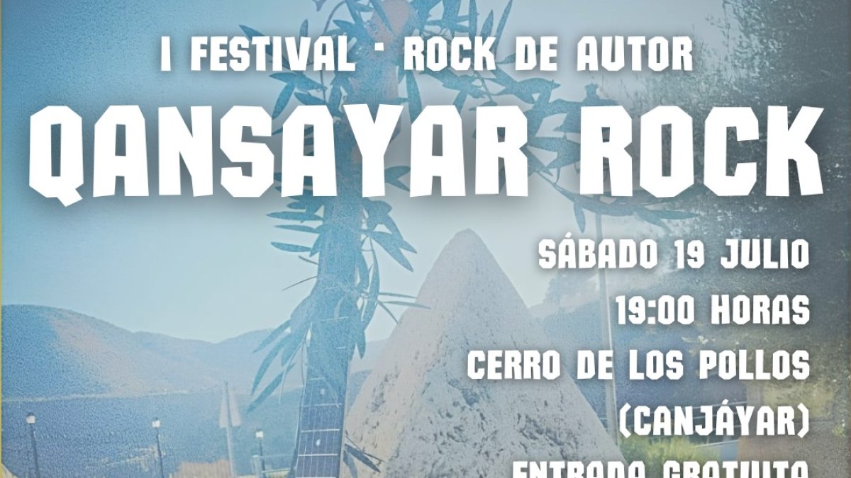 Detalle del cartel del Cansayar Rock.