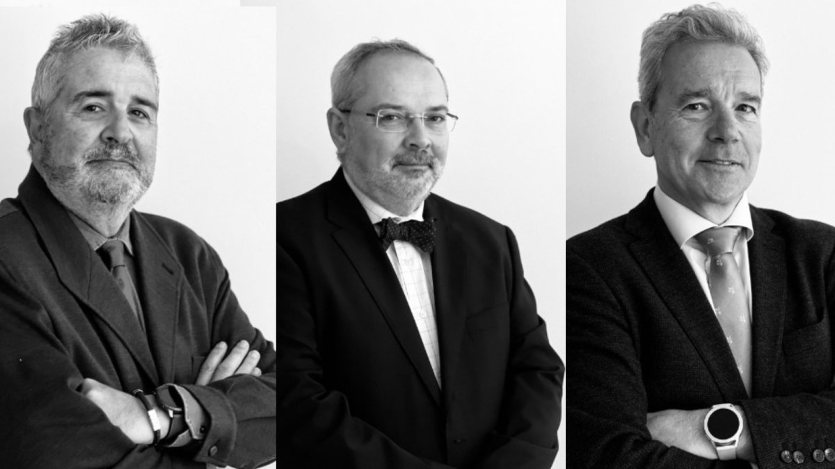 José Pascual Pozo, José Labraca y Joaquín Monterreal, miembros del equipo penal de Lealtadis Abogados.
