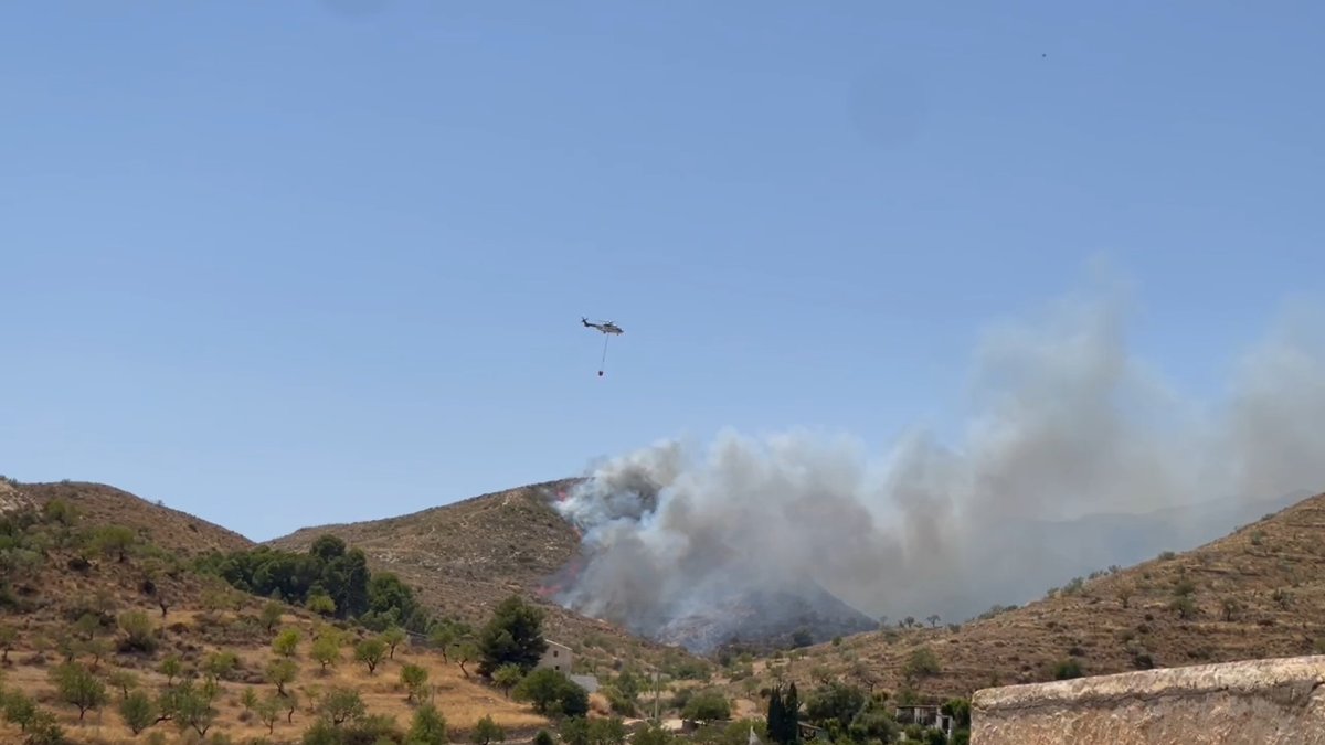 Incendio en Lubrín.