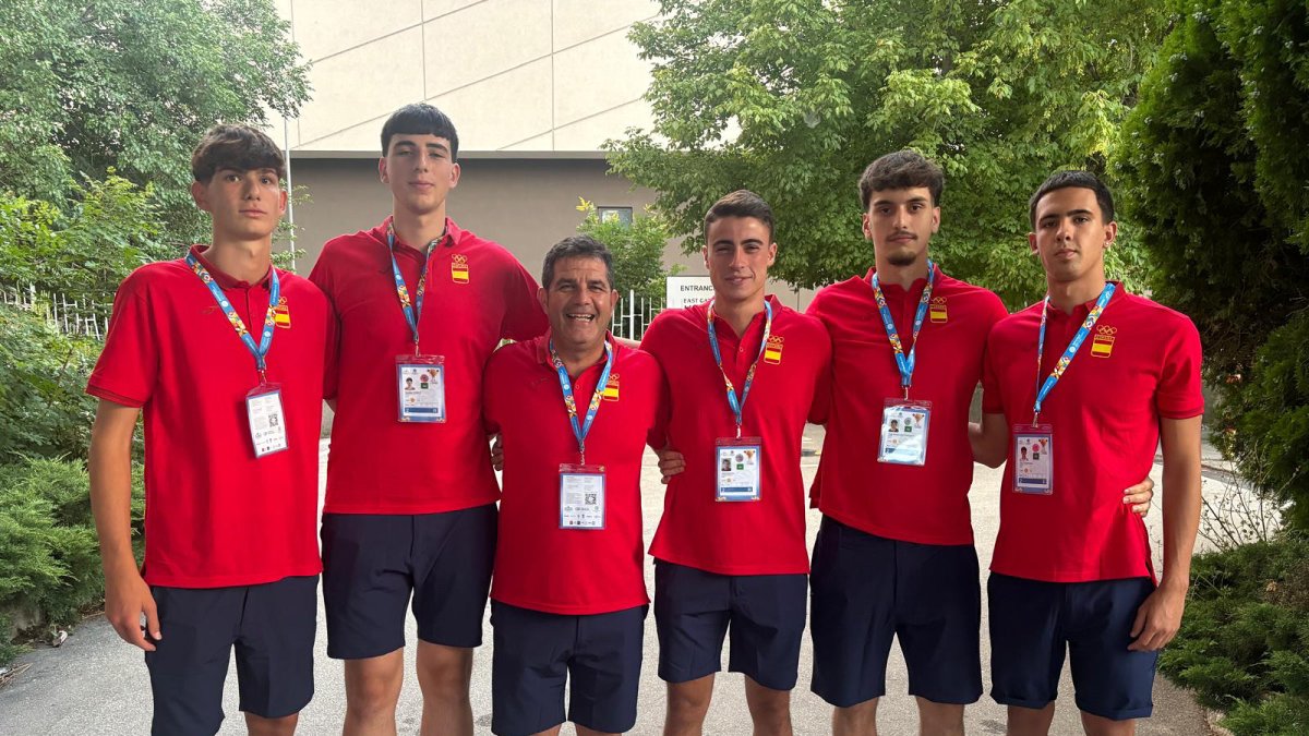 Concentración del combinado español.