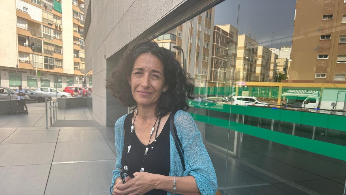 Patricia Ramírez, madre de Gabriel Cruz, a las puertas de los Juzgados de Almería.