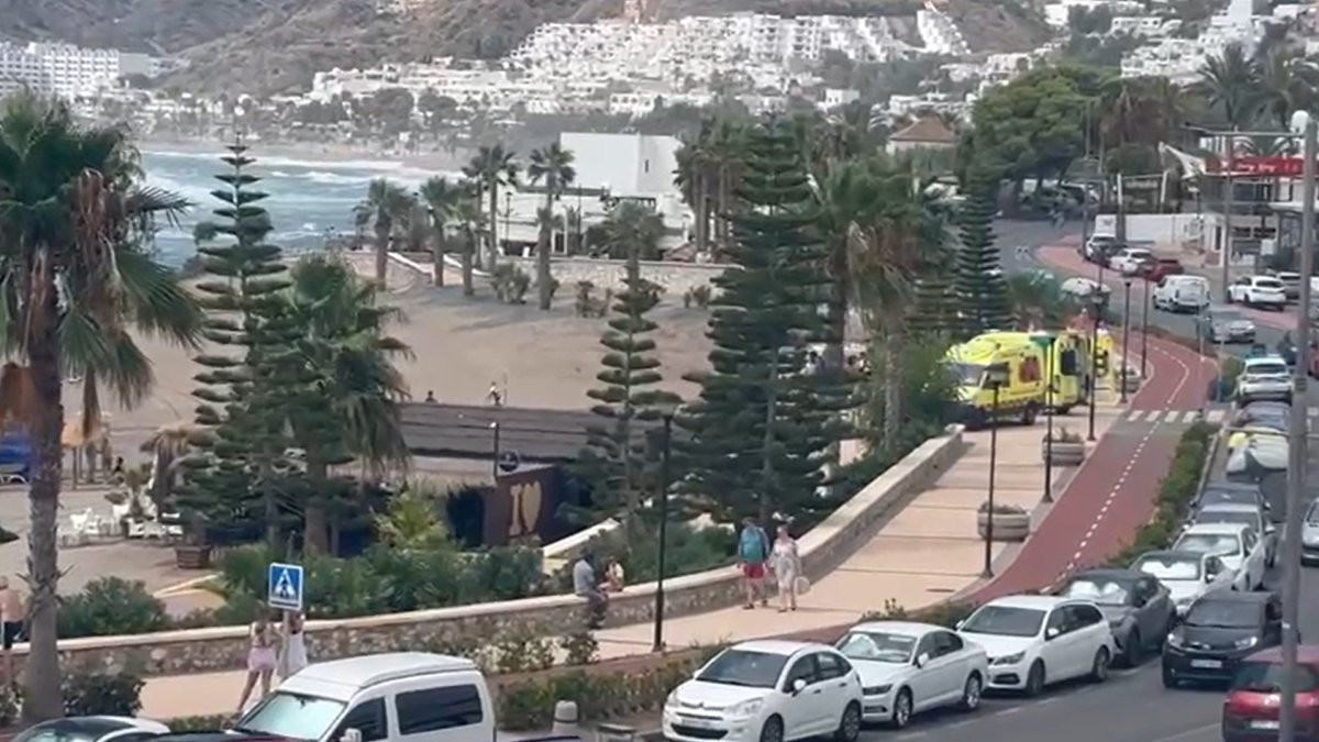 Playa del Lance, en Mojácar.