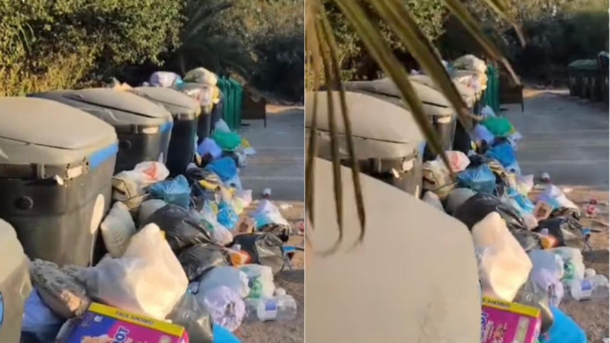 Fotografía tomada del vídeo subido por el perfil @lasnegramas en Agua Amarga