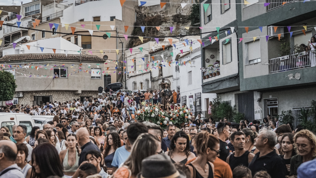 Procesión en honor a San Roquillo en 2024.
