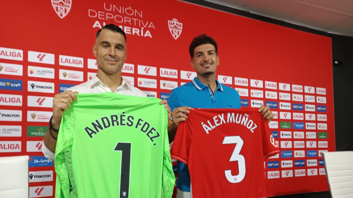 Andrés Fernández y Álex Muñoz: experiencia de sobra para el sueño del Almería.
