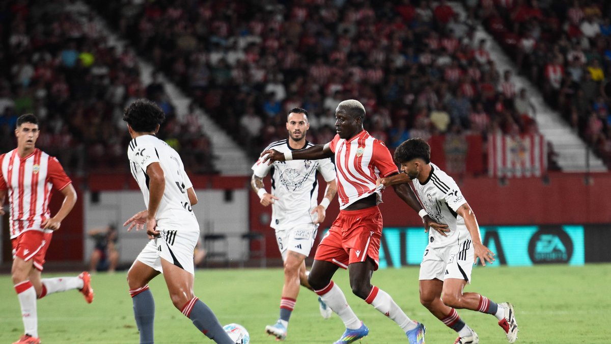 Lopy en el partido ante el Albacete en la primera jornada de Liga.