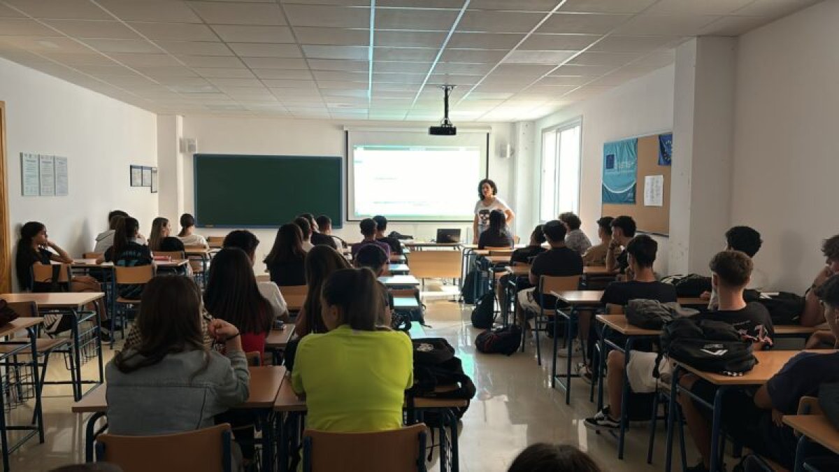 Clase en el IES Alhamilla (Almería)