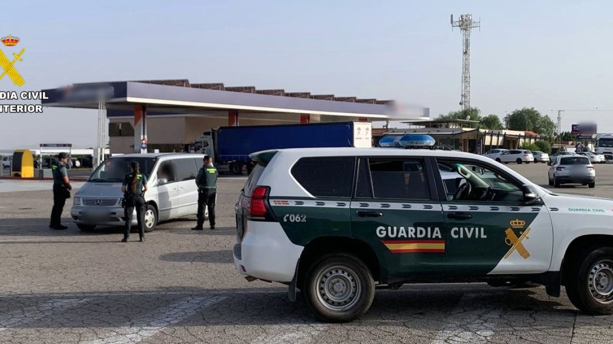 Gasolinera donde la Guardia Civil detuvo al fugitivo.