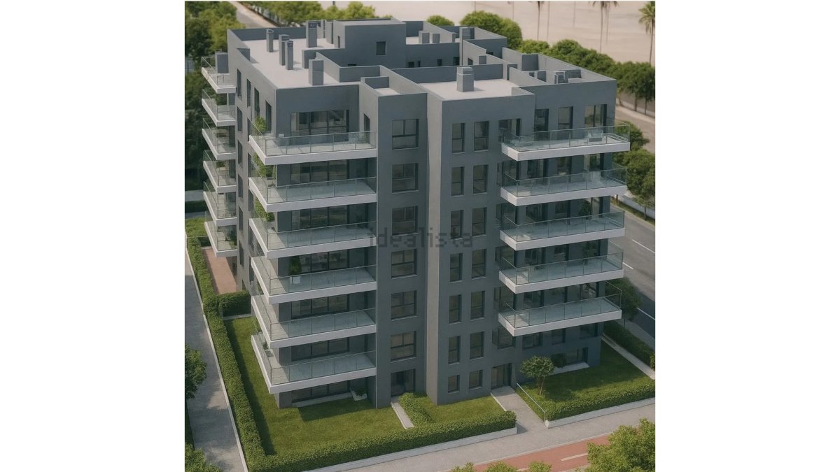 Imgen virtual del edificio en el barrio de San Luis.