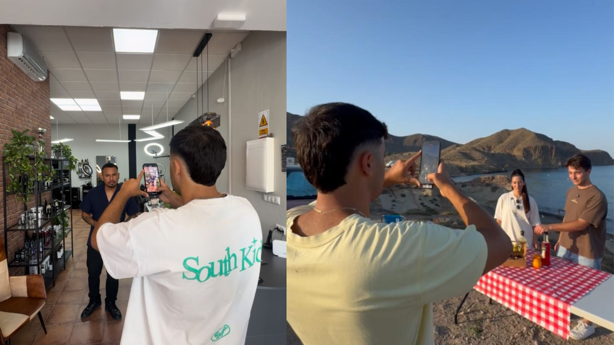 South Creative Lab durante la grabación de algunos de sus vídeos.