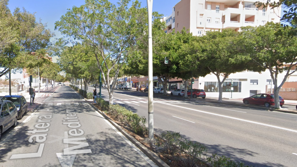 Zona de la Avenida del Mediterráneo en la que ha ocurrido el atropello.