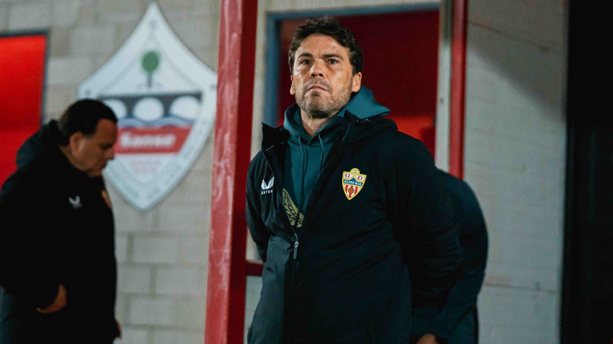 Rubi en el campo de Matapiñonera, donde juega el San Sebastián de los Reyes, en la primera ronda de la Copa 2024/2025.