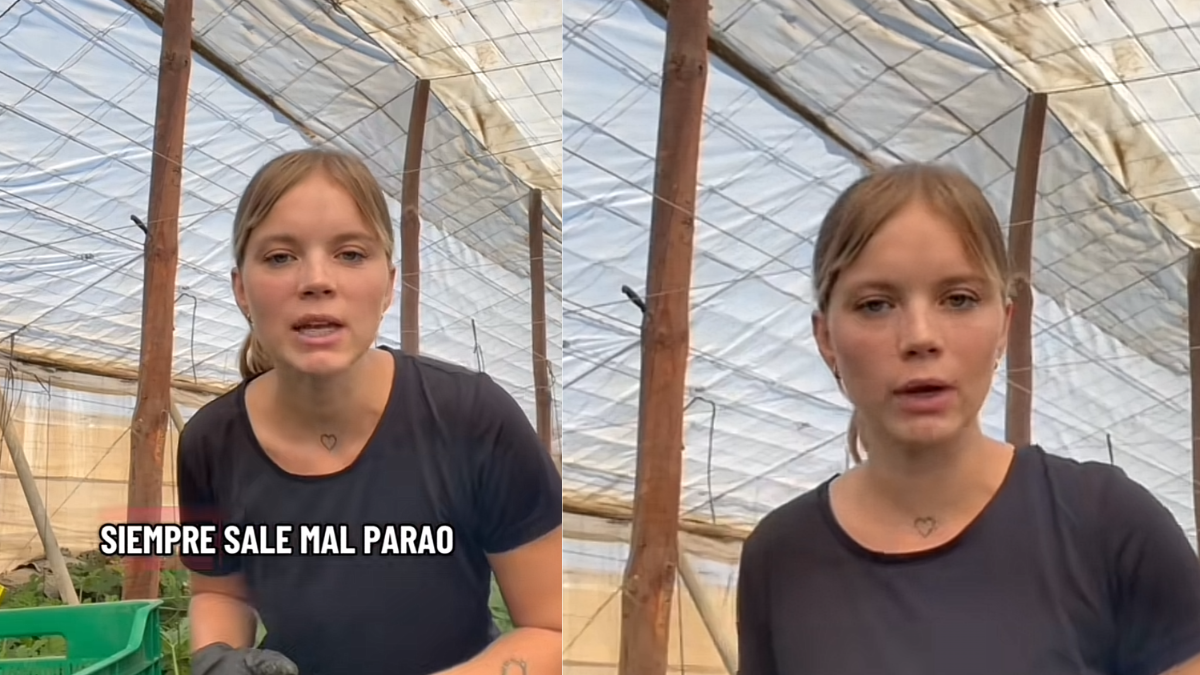 La influencer almeriense AgroSamanta, en uno de sus vídeos.