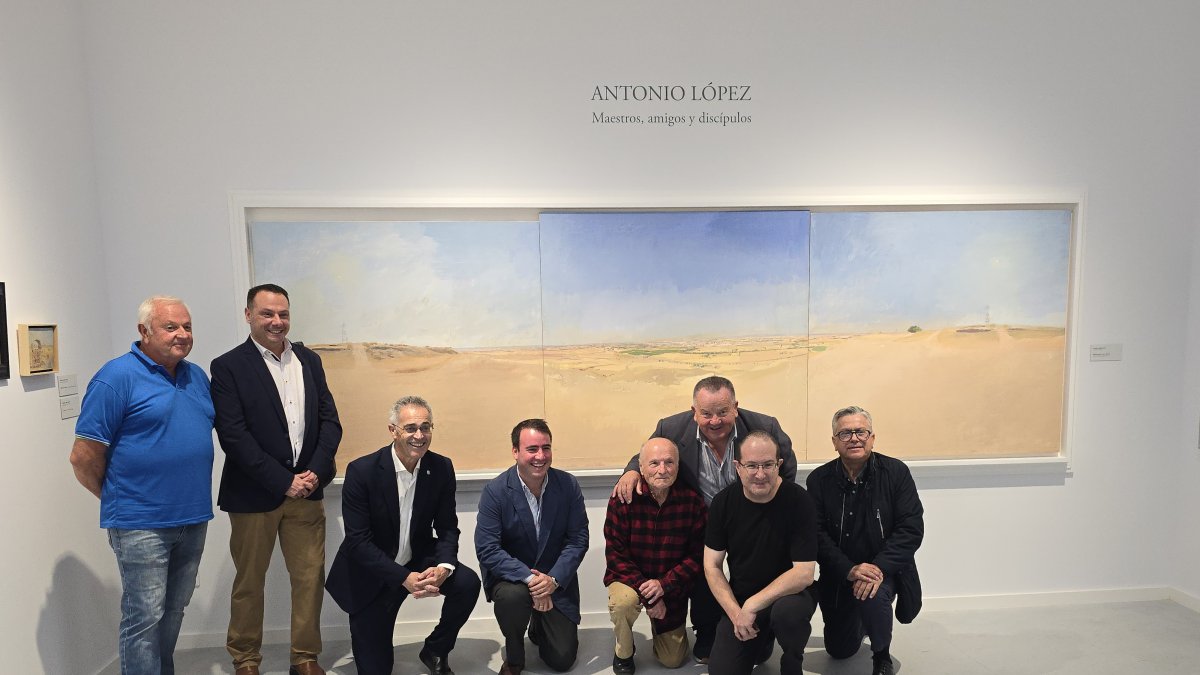 En la Sala Antonio López, maestros, amigos y discípulos.