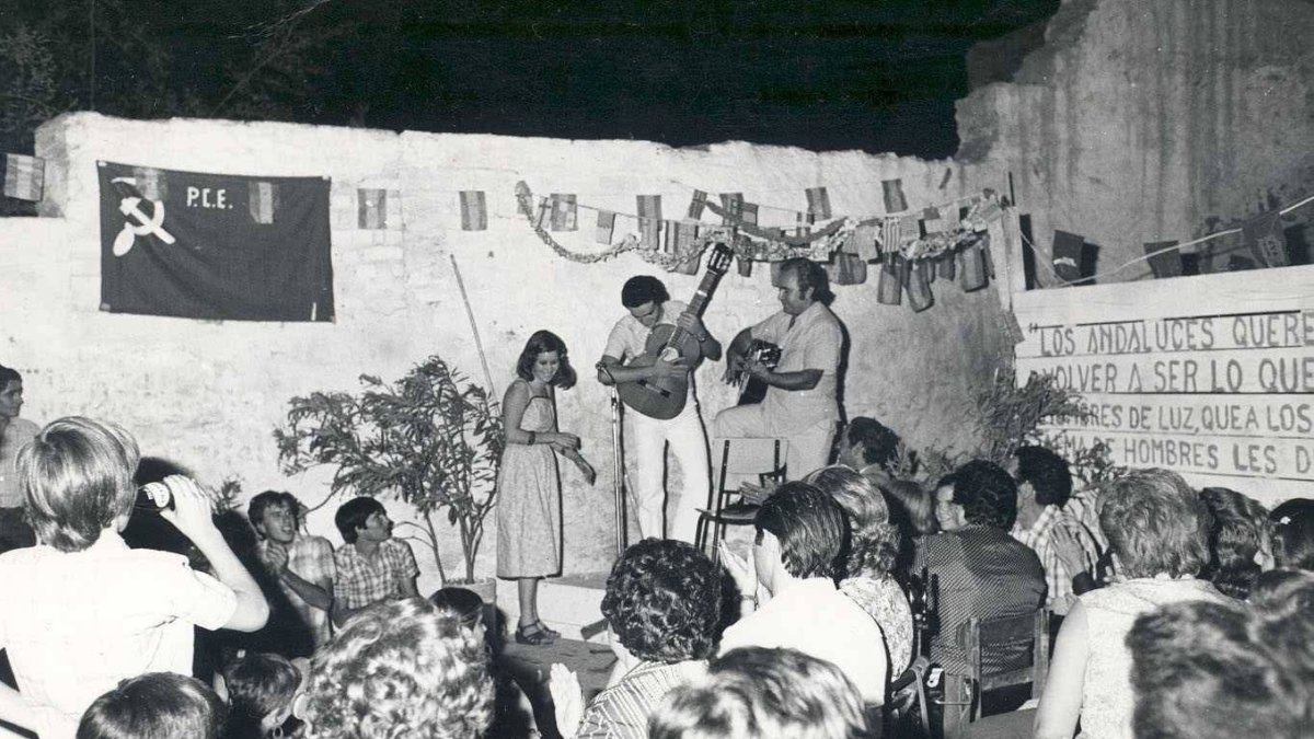 La famosa caseta de 'La Zocata' de la A C A en 1977.