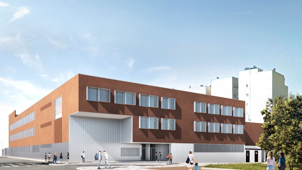 Esquema virtual del futuro edificio del IES Las Marinas.