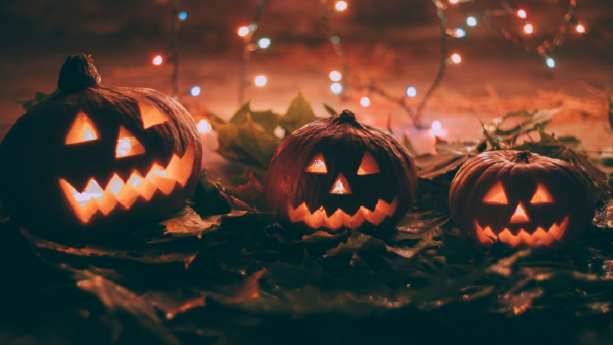 Imagen de archivo de calabazas de Halloween.