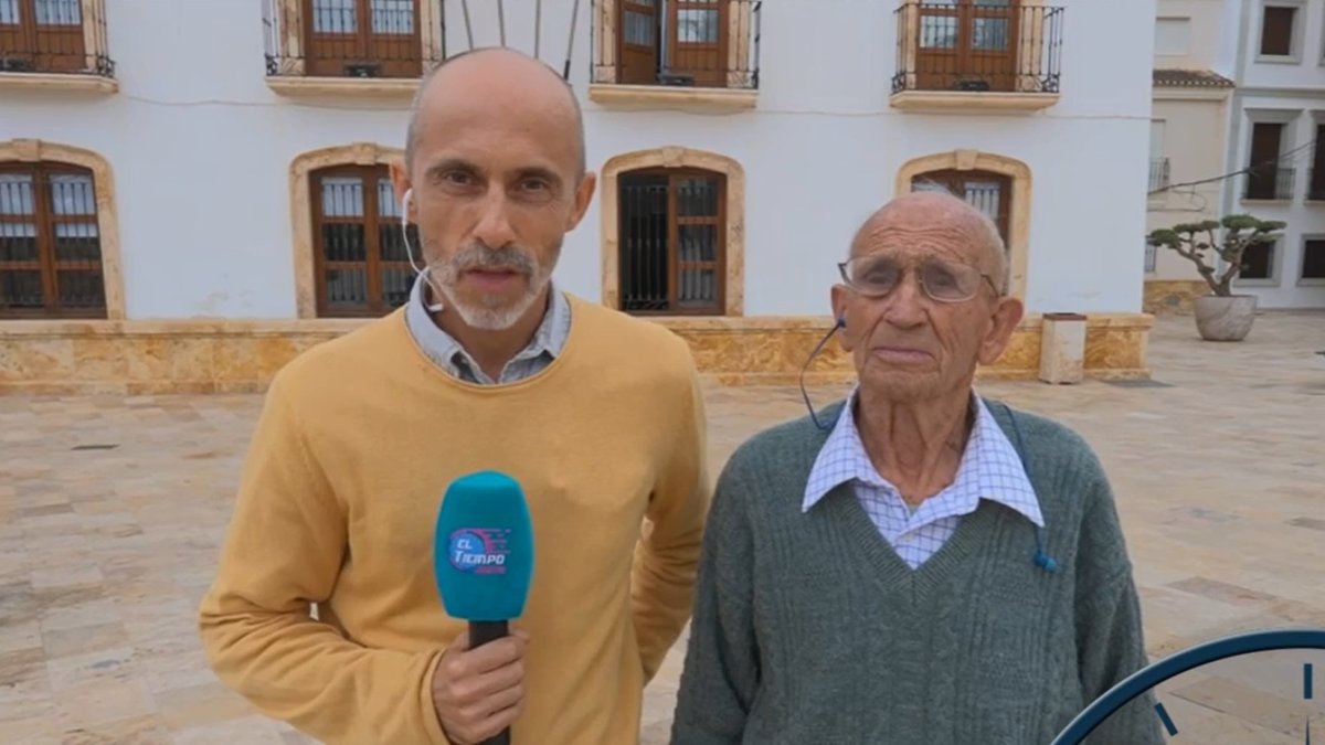 La víctima del robo, Ginés (derecha) durante su participación en el programa de Telecinco.