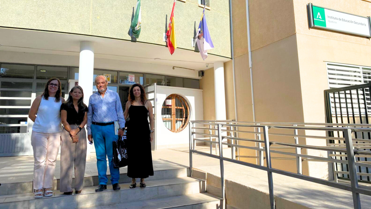 Juan José Martín Uceda en su último día como profesor en el IES Aguadulce.