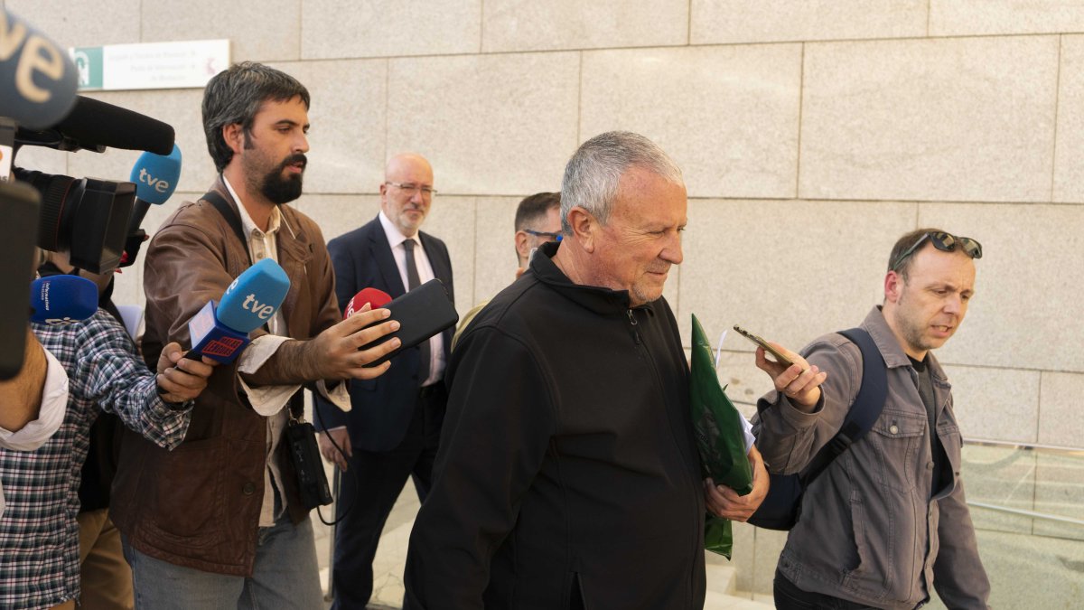 Rodrigo Sánchez a su salida de la sede judicial días atrás.