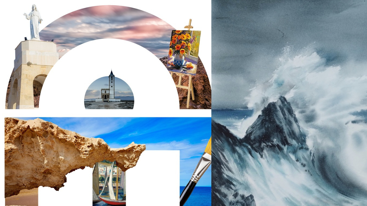 Uno de los carteles de la feria internacional de arte 'ALMA, Mediterranean Art'.