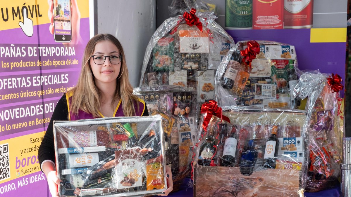 Los cuatro lotes de Borosa Market para esta Navidad.