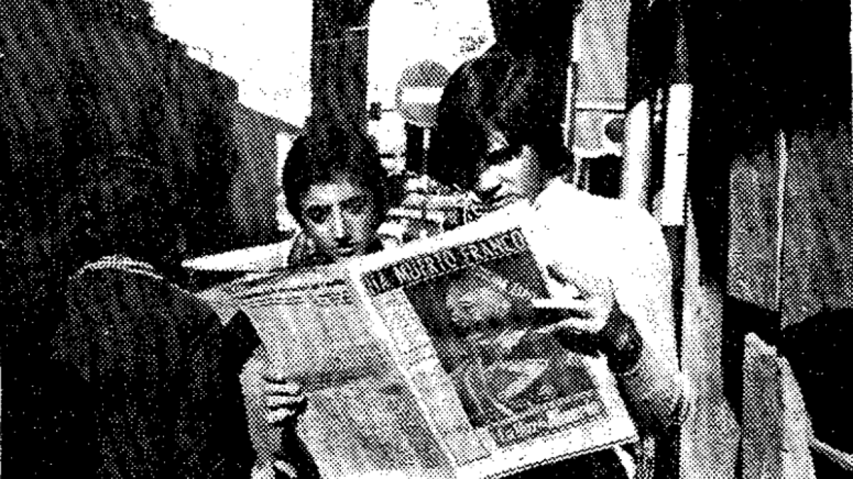 Edición especial de LA VOZ por la muerte de Franco