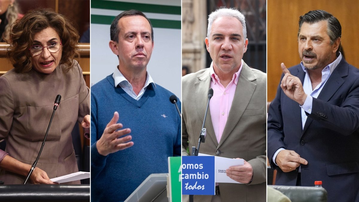 María Jesús Montero, José María Martín, Elías Bendodo y Toni Martín.