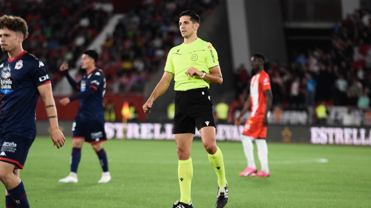 Muresan Muresan en el Almería-Deportivo el pasado curso en el Estadio de los Juegos Mediterráneos.
