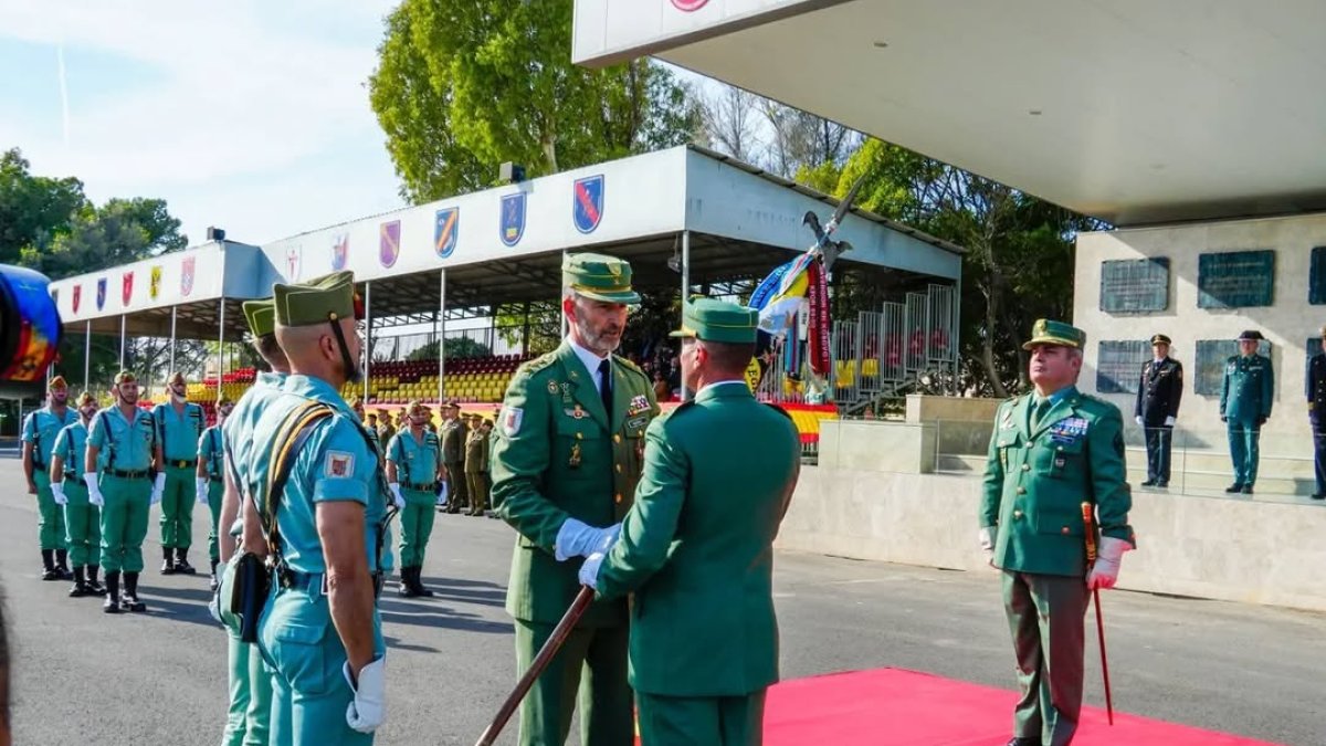 Relevo de mandos en La Legión: el coronel José Manuel Sánchez Arribas, al frente del Tercio Don Juan de Austria.