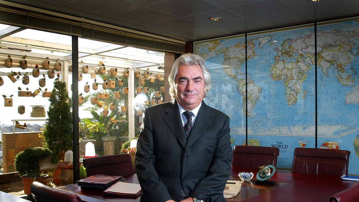 Manuel Lao Hernández, en su despacho de Tarrasa, cuando aún dirigía la empresa Cirsa.