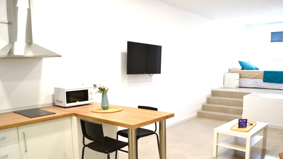 Uno de los apartamentos La Inmaculada en Huércal-Overa.