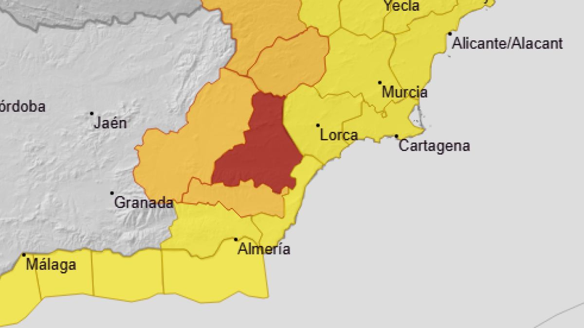 Los avisos meteorológicos que se pronostican en la provincia para este domingo.
