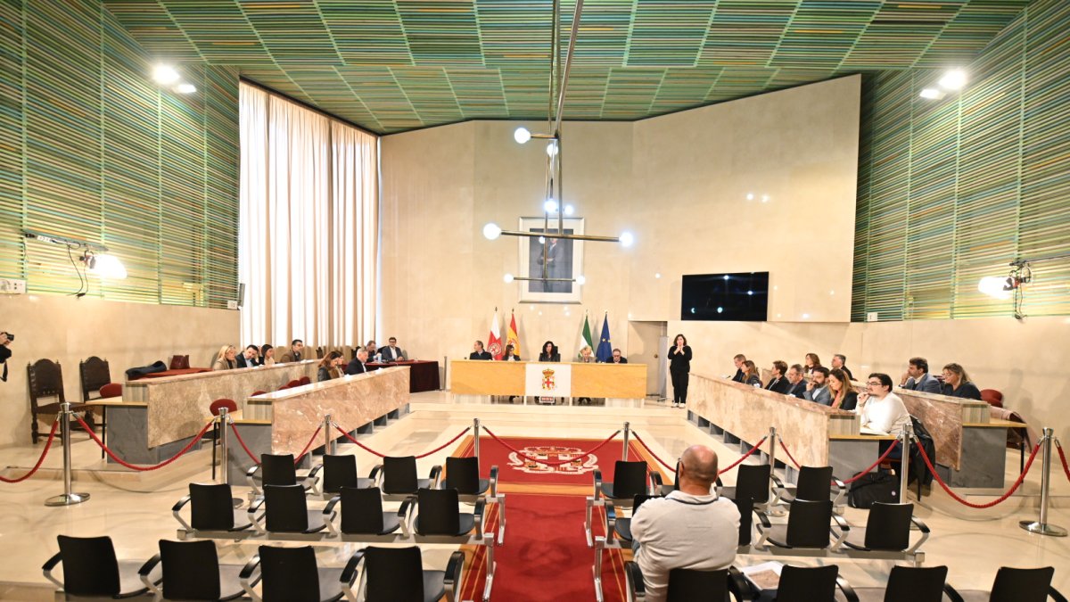 Vista de la última sesión plenaria del Ayuntamiento.