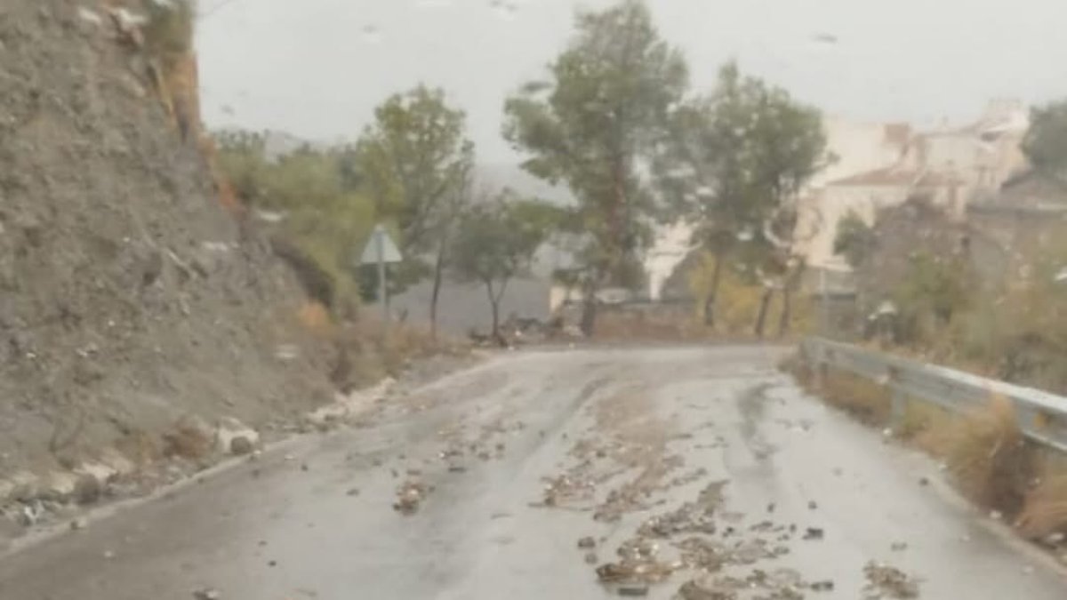 Imagen que deja el temporal en la provincia de Almería