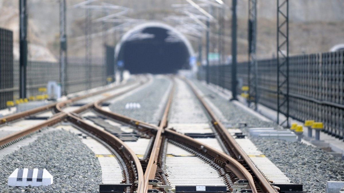 Desvío ferroviario.