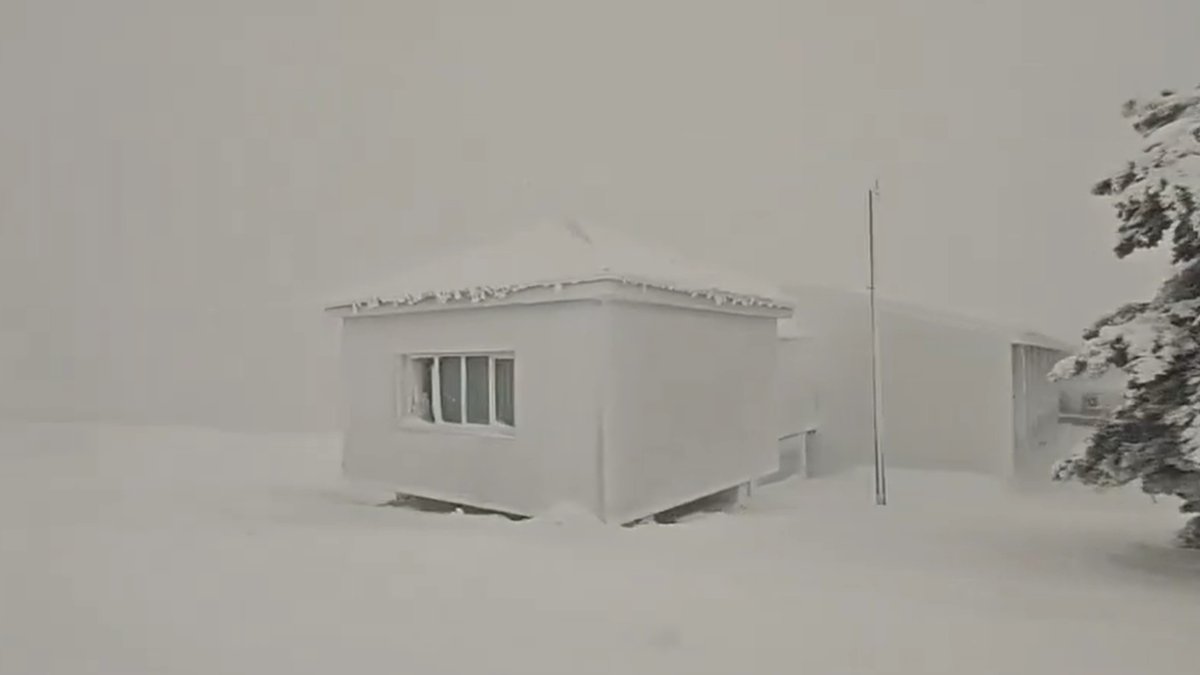 Imagen de la nevada en Calar Alto.