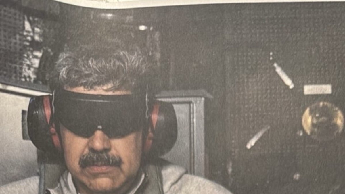 El presidente venezolano, Nicolás Maduro, tras su captura por fuerzas estadounidenses.