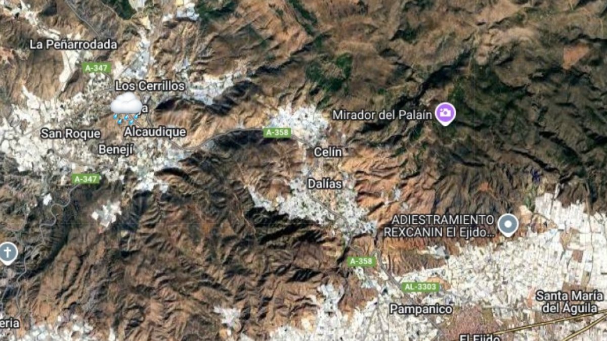 Mapa  de Ametse de este domingo