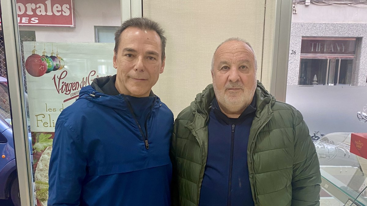 Antonio Hermosa junto a Emilio Hernández.