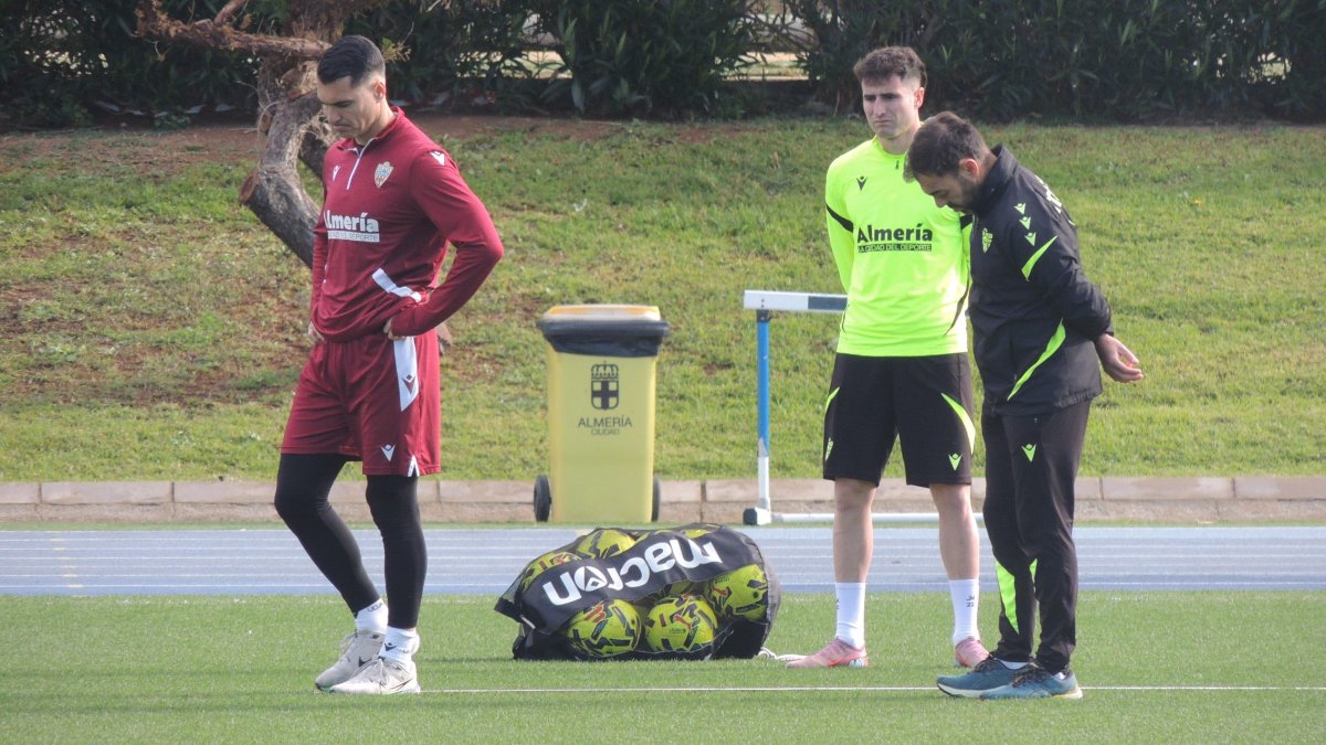 Las caras de Andrés Fernández y Morcillo, este lunes.