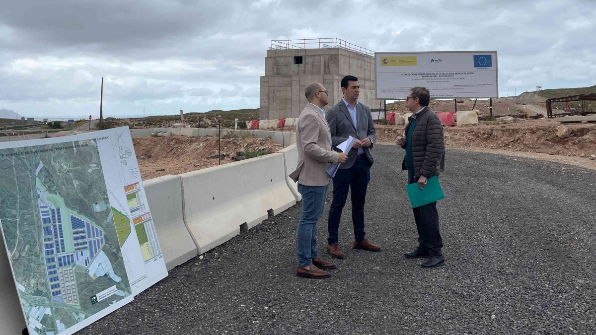 Obras AVE junto a Puerto Seco