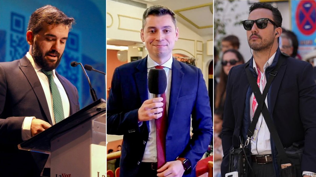 Los tres ponentes de la mesa redonda.