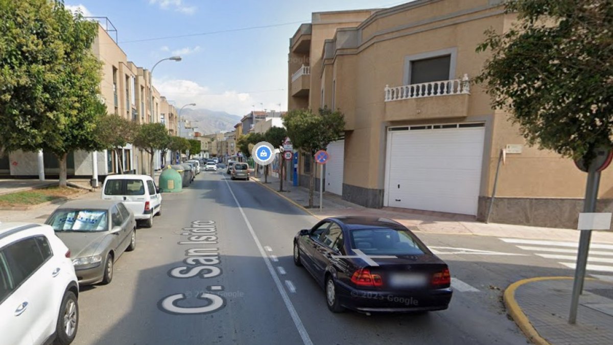 Calle San Isidro, en el municipio de El Ejido.